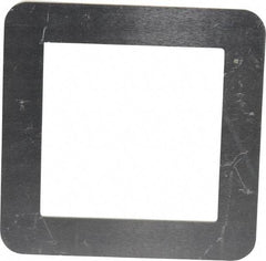 Made in USA - Aluminum Bellows Mounting Flange - 2 x 2 Inch Inside Square - Best Tool & Supply