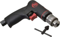 PRO-SOURCE - 1/4" Reversible Keyed Chuck - Pistol Grip Handle, 2,600 RPM, 4 CFM, 0.3 hp, 90 psi - Best Tool & Supply