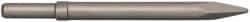 PRO-SOURCE - 10.2" OAL, Moil Point Chisel - Round Shank, Alloy Steel - Best Tool & Supply