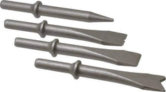 PRO-SOURCE - 5" OAL, 1-1/8" Shank Diam, Chisel Set - Round Drive, Round Shank, Alloy Steel - Best Tool & Supply