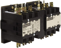 Square D - 3 Pole, 25 Amp Inductive Load, 24 Coil VAC at 50/60 Hz, Reversible Definite Purpose Contactor - Phase 1 and Phase 3 Hp:  10 at 460 VAC, 10 at 575 VAC, 2 at 115 VAC, 3 at 230 VAC, 7.5 at 230 VAC, Open Enclosure, CSA, RoHS Compliant, UL Listed - Best Tool & Supply