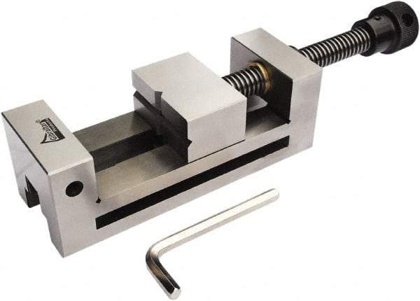 Gibraltar - 2-3/4" Jaw Width, 3" Jaw Opening Capacity, 1-9/16" Jaw Height, Toolmaker's Vise - Flat Jaw, 0.003" Parallelism, 0.005" Squareness, 254mm OAL x 4-1/4" OAH - Best Tool & Supply