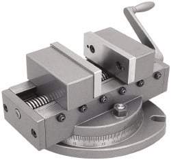 Gibraltar - 6" Jaw Width, 6" Max Jaw Opening, 2-1/4" Throat Depth, Self Centering Vise - 15" OAL x 6-1/2" OAH - Best Tool & Supply