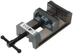 Wilton - 6" Jaw Opening Capacity x 2" Throat Depth, Horizontal Drill Press Vise - 6" Wide x 2" High Jaw, Stationary Base, Standard Speed, 12" OAL x 3-1/2" Overall Height, Cast Iron - Best Tool & Supply