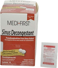 Medique - Medi-First Sinus Decongestant Tablets - Sinus Relief - Best Tool & Supply