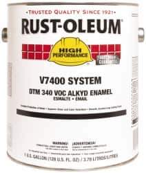 Rust-Oleum - 1 Gal Dunes Tan Gloss Finish Alkyd Enamel Paint - 230 to 425 Sq Ft per Gal, Interior/Exterior, Direct to Metal, <340 gL VOC Compliance - Best Tool & Supply