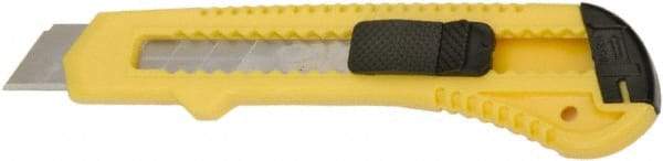 Ability One - Snap Utility Knife - 5-5/8" Steel Blade, Yellow Plastic Handle - Best Tool & Supply