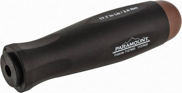 Paramount - 1 Piece, 2 Max N/m, Preset Torque Limiting Screwdriver - 0.1969" Drive - Best Tool & Supply