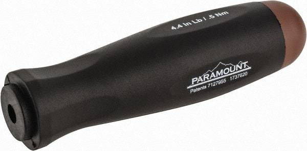 Paramount - 1 Piece, 0.5 Max N/m, Preset Torque Limiting Screwdriver - 0.1969" Drive - Best Tool & Supply