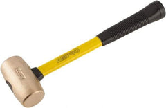Ampco - 4 Lb Head Mallet - 15" OAL, 15" Long Fiberglass Handle with Grip - Best Tool & Supply
