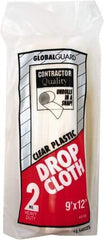 Premier Paint Roller - Heavy Weight Polyethylene Drop Cloth - 12' x 9', 2 mil Thick - Best Tool & Supply