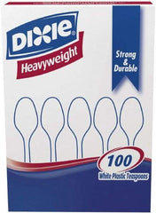 Dixie - Dixie Plastic Tableware, Heavyweight Teaspoons - White - Best Tool & Supply