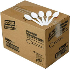 Dixie - Dixie Plastic Tableware, Mediumweight Teaspoons - White - Best Tool & Supply