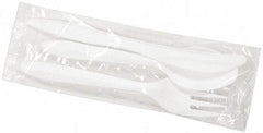 Boardwalk - Boardwalk Three-Piece Wrapped Cutlery Kit: Fork, Knife, Spoon - White - Best Tool & Supply