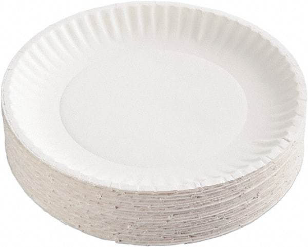 AJM Packaging Corporation - Uncoated Paper Plates, 6" - White - Best Tool & Supply