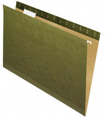 Pendaflex - 8-1/2 x 14", Legal, Standard Green, Standard Hanging File Folders - 11 Point Stock, 1/5 Tab Cut Location - Best Tool & Supply