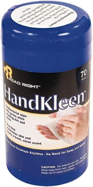 READ RIGHT - Pre-Moistened Hand Cleaning Wipes - Pop-Up, 6-1/2" x 5-1/2" Sheet Size, White - Best Tool & Supply