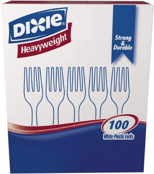 Dixie - Dixie Heavyweight Plastic Forks - White - Best Tool & Supply