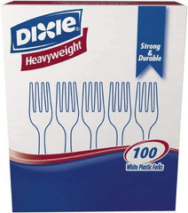 Dixie - Dixie Heavyweight Plastic Forks - White - Best Tool & Supply