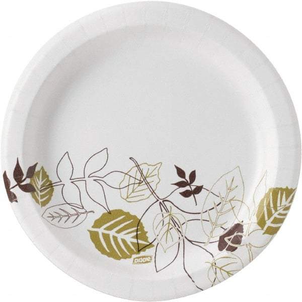 Dixie - Dixie Ultralux Pathways Heavyweight Paper Plates, 8-1/2" - Heavyweight Paper Plates 8-1/2 Inch, Green and Burgundy - Best Tool & Supply