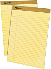 AMPAD - 50 Sheet, 8-1/2 x 11-3/4", Legal (Style) Writing Pad - Canary - Best Tool & Supply