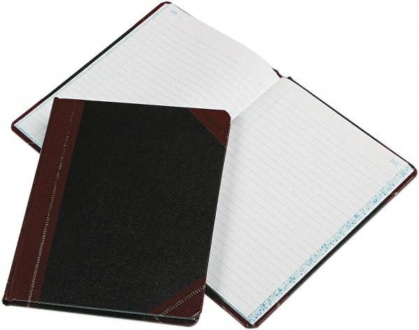 Boorum & Pease - 150 Sheet, 9-5/8 x 7-5/8", Record Rule Record/Account Book - Black & Red - Best Tool & Supply