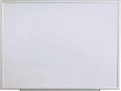 UNIVERSAL - 36" High x 48" Wide Erasable Melamine Marker Boards - Aluminum Frame, 49.6" Deep, Includes Mounting Kit - Best Tool & Supply