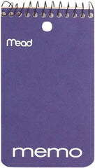 Mead - 60 Sheet, 3 x 5", College Memo Book (Top Bound) - Assorted Colors - Best Tool & Supply