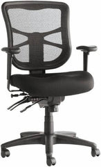 ALERA - 20-1/8 to 22-7/8" High Office/Managerial/Executive Chair - 20" Wide x 21" Deep, Premium Fabric Seat, Black - Best Tool & Supply