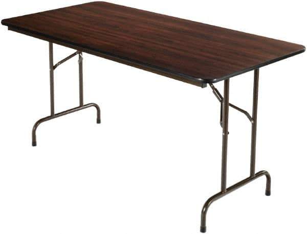 ALERA - 60" Long x 30" Wide x 29" High, Rectangular Folding Table - Walnut - Best Tool & Supply