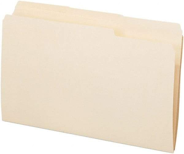 Pendaflex - 8-1/2 x 14", Legal, Manila, File Folders with Top Tab - 11 Point Stock, 1/3 Tab Cut Location - Best Tool & Supply