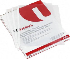 UNIVERSAL - 50 Piece Clear Sheet Protectors-Ring Binder - 11" High x 8-1/2" Wide - Best Tool & Supply