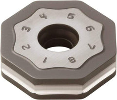 Seco - ONMU090520 MD16 Grade MK1500 Carbide Milling Insert - TiCN/Al2O3 Finish, 0.228" Thick, 0.866" Inscribed Circle - Best Tool & Supply