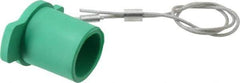 Leviton - 3R NEMA Rated, Female, Green Single Pole Protective Cap - For Use with Male Plug - Best Tool & Supply