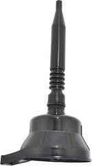 PRO-LUBE - Plastic Funnel - 6" Mouth OD, 3/4" Tip OD, 12" Flexible Spout, Black - Best Tool & Supply