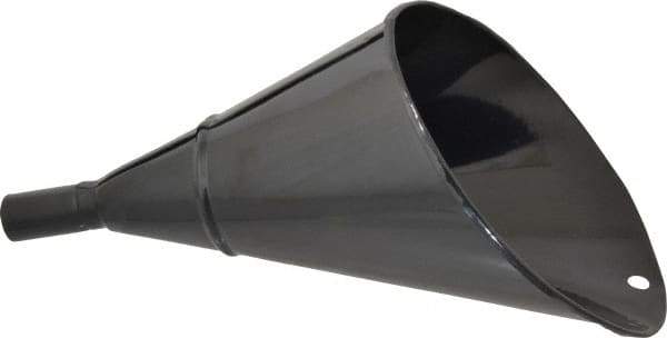 Value Collection - 2 Qt Capacity Steel Funnel - 1" Tip OD, 4" Straight Spout, Black - Best Tool & Supply