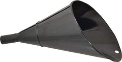 Value Collection - 2 Qt Capacity Steel Funnel - 1" Tip OD, 4" Straight Spout, Black - Best Tool & Supply