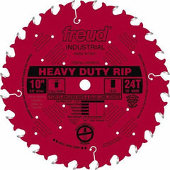 Freud - 10" Diam, 5/8" Arbor Hole Diam, 24 Tooth Wet & Dry Cut Saw Blade - Carbide-Tipped, Standard Round Arbor - Best Tool & Supply