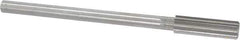 Cleveland - 19/32" High Speed Steel 8 Flute Chucking Reamer - Straight Flute, Straight Shank, 2" Flute Length, 8" OAL - Best Tool & Supply