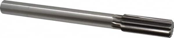 Chucking Reamer: 1-1/16″ Dia, 10-1/2″ OAL, 2-3/4″ Flute Length, Straight Shank, High Speed Steel 10 Flute, RH