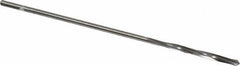 Cleveland - 5/64" High Speed Steel 4 Flute Chucking Reamer - Spiral Flute, Straight Shank, 3/4" Flute Length, 3" OAL - Best Tool & Supply