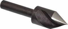 Cleveland - 1/2" Head Diam, 1/4" Shank Diam, 1 Flute 60° High Speed Steel Countersink - Oxide Finish, 1-27/32" OAL, Single End, Straight Shank, Right Hand Cut - Best Tool & Supply