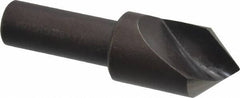 Cleveland - 3/4" Head Diam, 1/2" Shank Diam, 1 Flute 82° High Speed Steel Countersink - Oxide Finish, 2-5/8" OAL, Single End, Straight Shank, Right Hand Cut - Best Tool & Supply