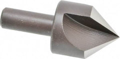 Cleveland - 1-1/4" Head Diam, 1/2" Shank Diam, 3 Flute 82° High Speed Steel Countersink - Oxide Finish, 2-3/4" OAL, Single End, Straight Shank, Right Hand Cut - Best Tool & Supply