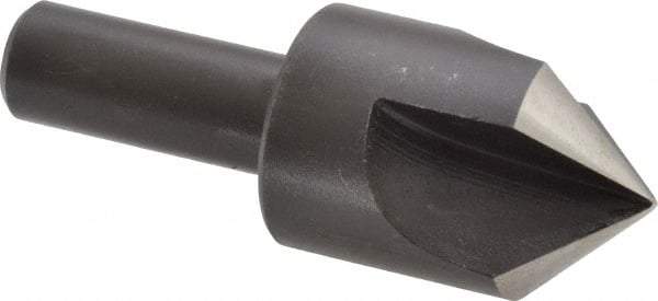 Cleveland - 1" Head Diam, 1/2" Shank Diam, 3 Flute 90° High Speed Steel Countersink - Oxide Finish, 2-3/4" OAL, Single End, Straight Shank, Right Hand Cut - Best Tool & Supply