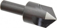 Cleveland - 1" Head Diam, 1/2" Shank Diam, 3 Flute 100° High Speed Steel Countersink - Oxide Finish, 2-3/4" OAL, Single End, Straight Shank, Right Hand Cut - Best Tool & Supply