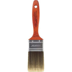 Wooster Brush - 2" Flat Nylon/Polyester Varnish Brush - 2-11/16" Bristle Length, 5-1/2" Wood Beavertail Handle - Best Tool & Supply