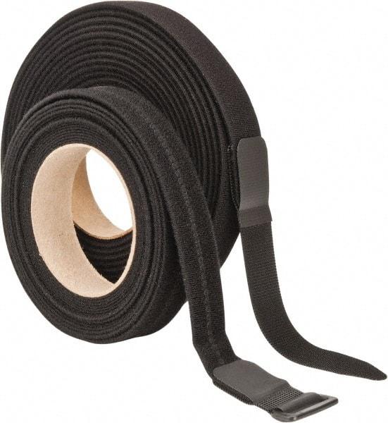 VELCRO Brand - 22 Piece 1" Wide x 5 Yd Long Self Fastening Tie/Strap Kit - Roll, Black - Best Tool & Supply