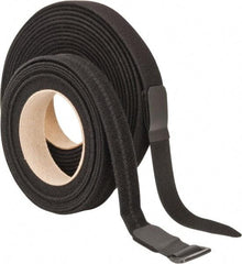 VELCRO Brand - 22 Piece 1" Wide x 5 Yd Long Self Fastening Tie/Strap Kit - Roll, Black - Best Tool & Supply