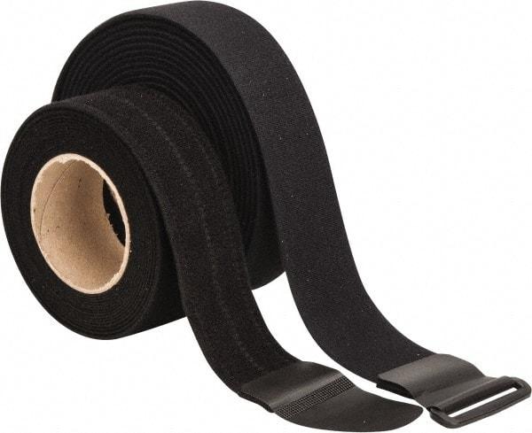 VELCRO Brand - 22 Piece 2" Wide x 5 Yd Long Self Fastening Tie/Strap Kit - Roll, Black - Best Tool & Supply